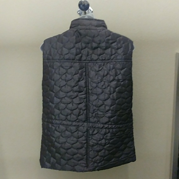 New Directions Quilted Gunmetal Vest - Picture 4 of 8
